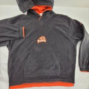 Oregon State Beavers Hoodie Columbia Men's XL Gray Orange Fleece Plush Thick